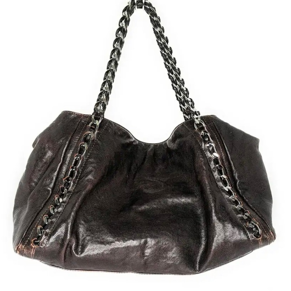 Chanel Black Caviar Leather Modern ChainE/W tote